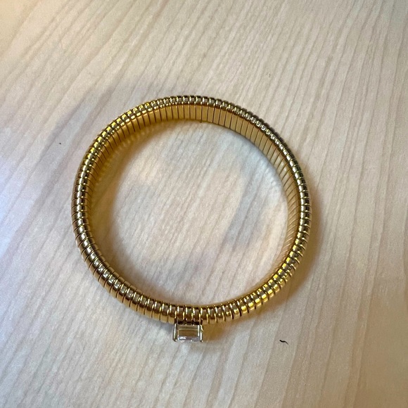 Stretchy Thick Gold Band Bracelet *NEW* - Picture 5 of 9